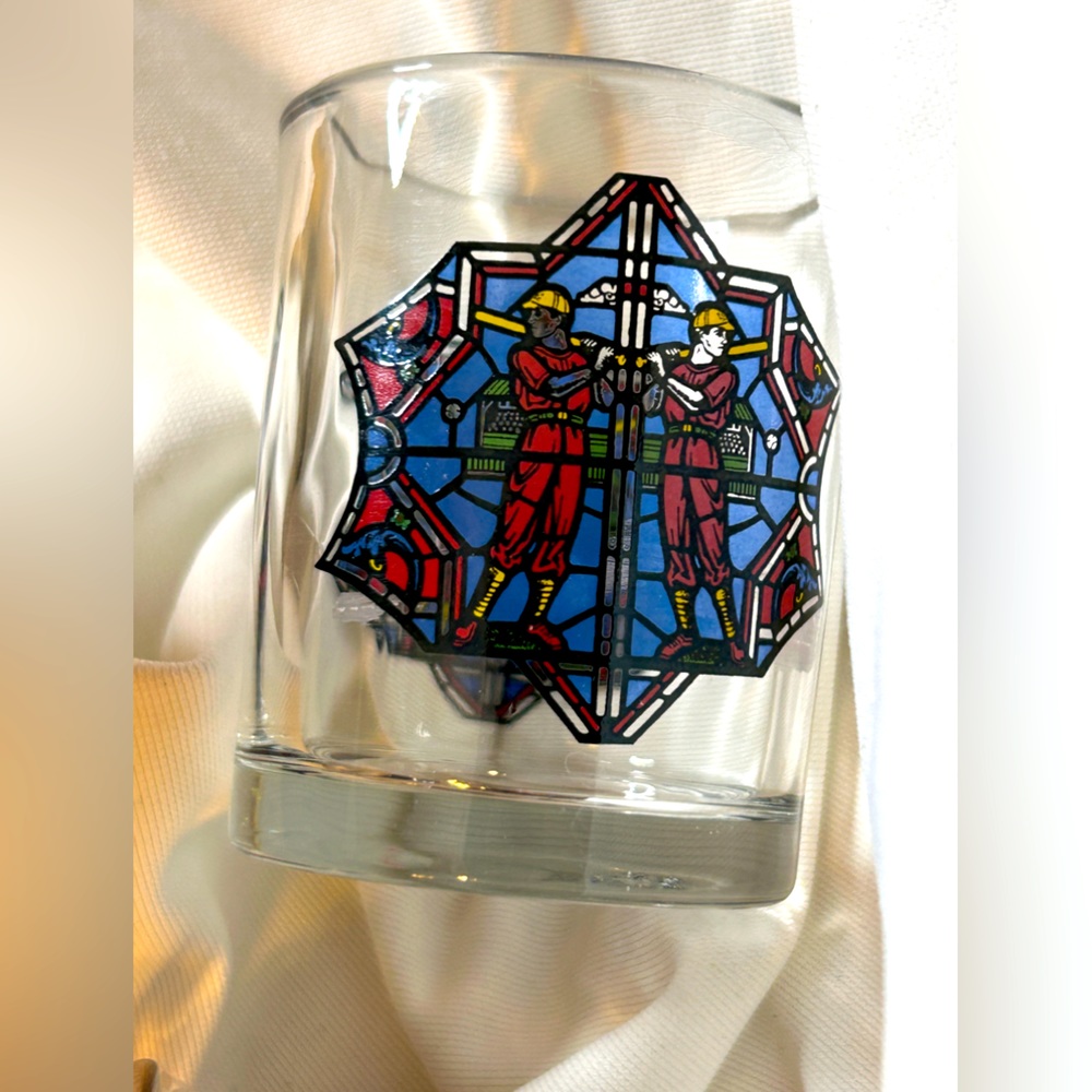 Vintage Baseball Glass